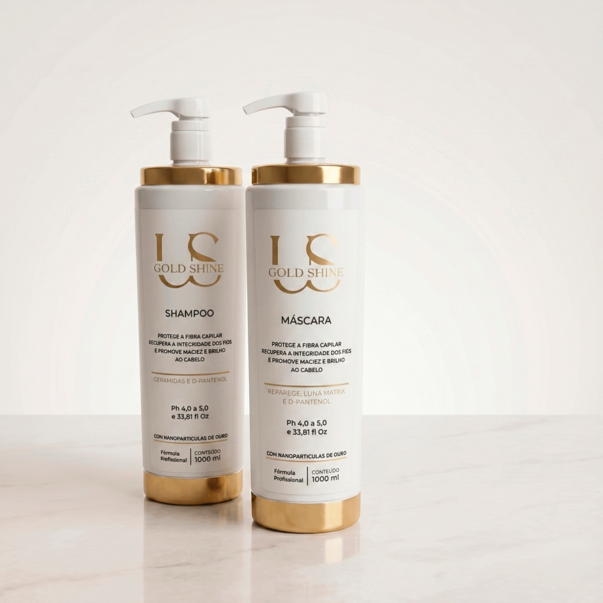 Kiti-Shampoo-e-Máscara-Gold-Shine Shampoo e Máscara Us Gold Shine - Imagem 1